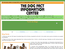 Tablet Screenshot of facts-about-dogs.info